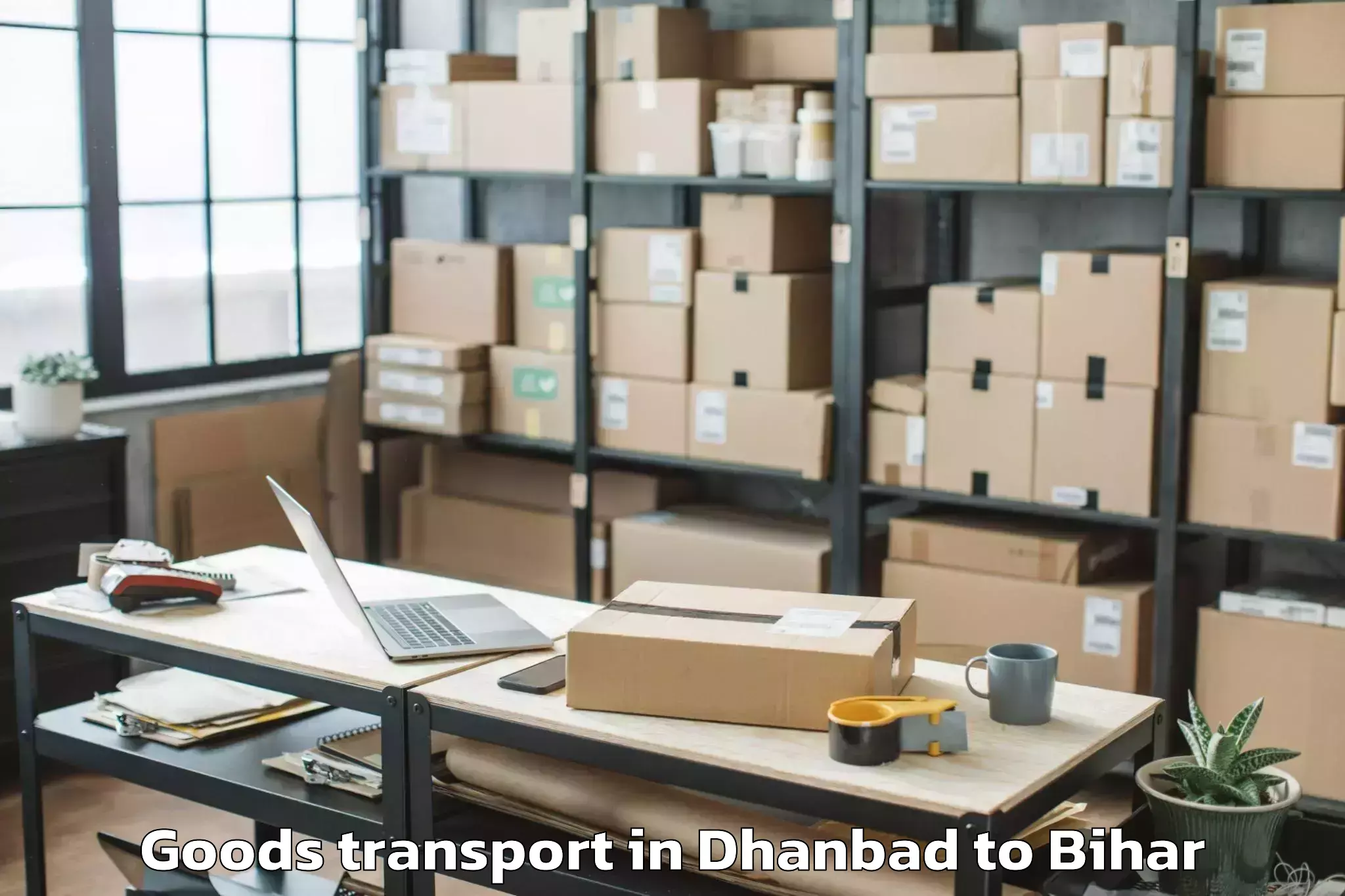 Easy Dhanbad to Khagaria Goods Transport Booking